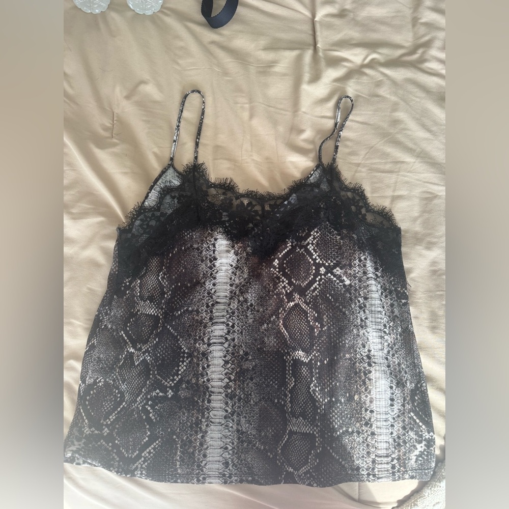 Zara animal print tank top